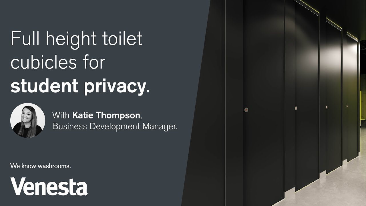 Full height toilet cubicles for student privacy