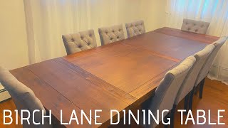NEW TABLE || UNBOXING &  ASSEMBLING NEW BIRCH LANE DINNING TABLE!!