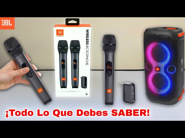 Vídeo relacionado con Micrófono inalámbrico huacam, micrófono inalámbrico recargable, micrófono inalámbrico dinámico doble portátil para cantar karaoke (03)