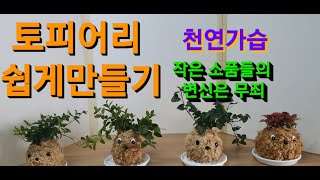 천연가습 ,토피어리 작은 소품 관엽으로 만들기  #토피어리 #작은소품 #자연가습  #실내가습 #천연가습