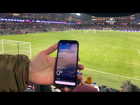 Going To The Coldest Soccer Game In US History.