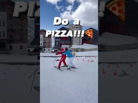 DO A PIZZA!!! 🍕⛷️😂#skiing #learningtoski #shorts #viral #switzerland #zermatt