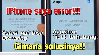 Safari tidak dapat membuka halaman . Tidak dapat terhubung appstore kenapa iPhon