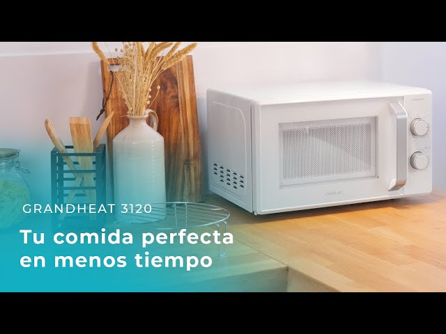 Microondas Cecotec Grandheat 3120 20 L 1050W con Grill Revestimiento Anti-Dirt iTech y Tecnología 3DWave video