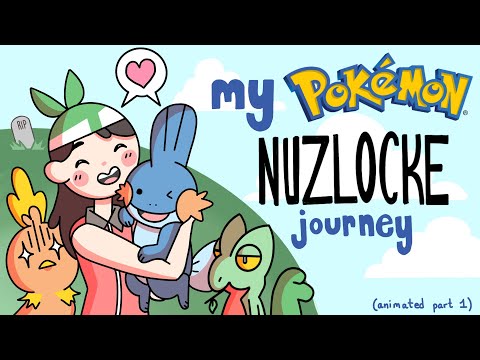 My Pokemon Emerald Nuzlocke Journey (animated pt 1, No Overleveling)