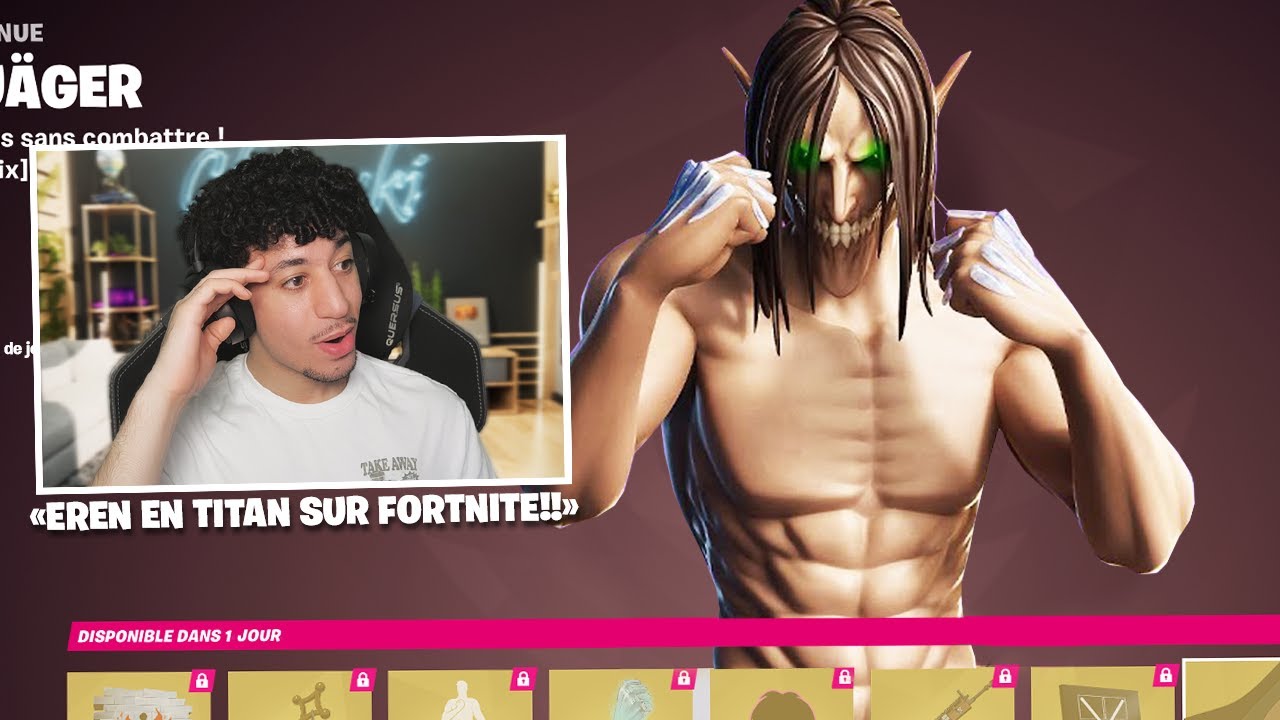 L'attaque des titans bientôt sur Fortnite !!