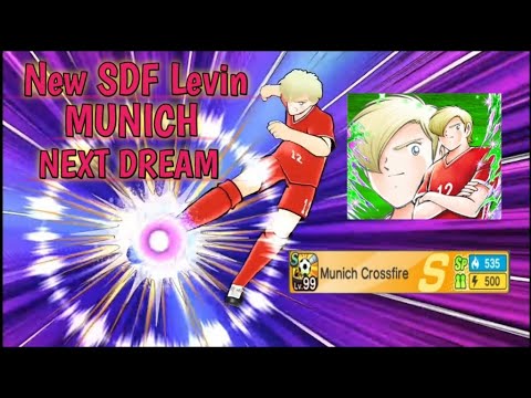 CAPTAIN TSUBASA DREAM TEAM | NEW SKILL SHOT LEVIN SDF | MUNICH CROSSFIRE
