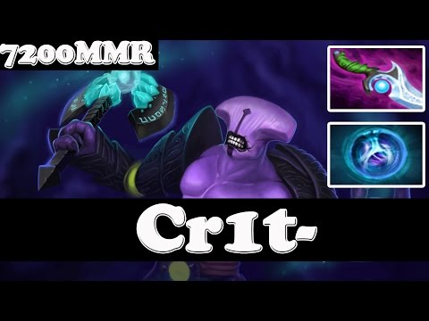 Cr1t- 7200 MMR Plays Faceless Void - Ranked Match Gameplay - Dota 2