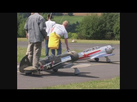 WW2 Yak And Moderrn Fighter Planes at 2001 Display