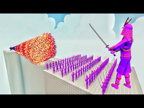 100x SAMURAI + GIANT vs EVERY GOD - Totally Accurate Battle Simulator TABS