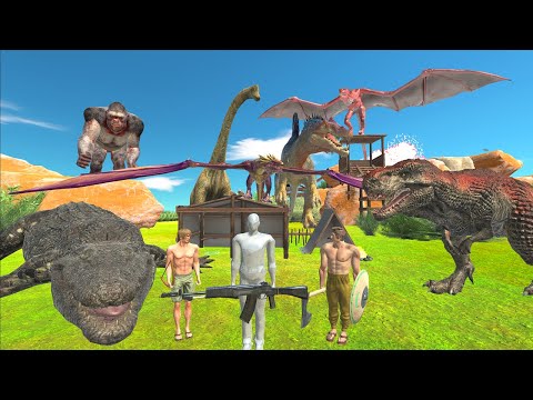 Jurassic World Evolution Camping 22 - Help the Farmer Fight with Dinosaurs - Animal Revolt Battle