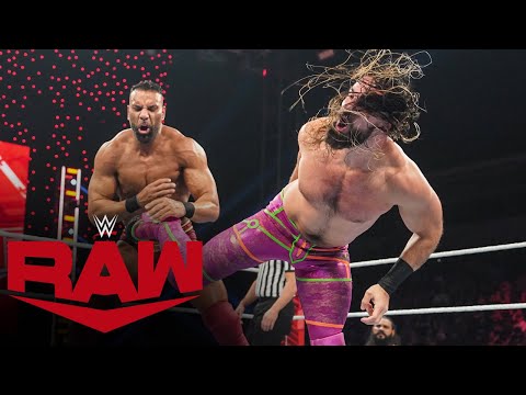 FULL MATCH— Seth “Freakin” Rollins vs Jinder Mahal– World Heavyweight Title Match: Raw, Jan 15, 2024