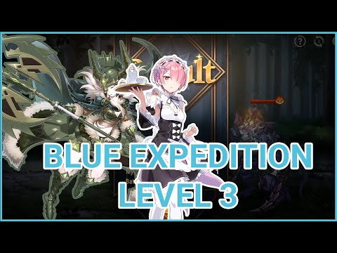 RAM & MERCENARY HELGA take on Blue Expedition Level 3 - EPIC SEVEN