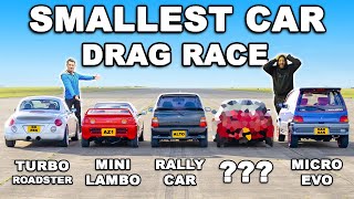 Smallest Cars DRAG RACE