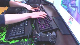 (ASMR)Razer BlackWidow、キーボードの音比較(青軸、黄軸)