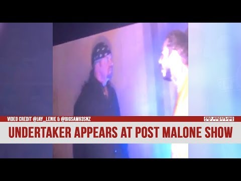 The Undertaker Makes An Appearance At A Concert In Texas And Chokeslams Post Malone