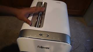 Unboxing and 1st use Fellowes Powershred LX220 micro-cut shredder