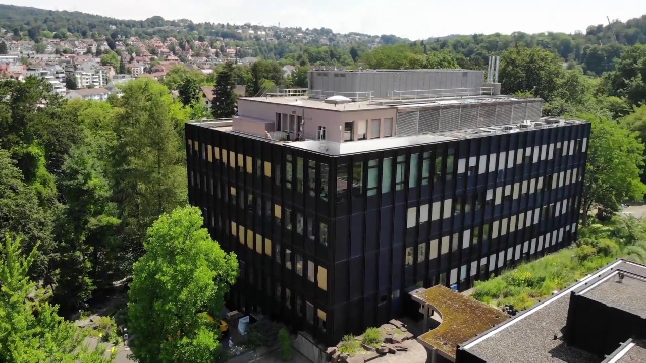 Behold the breathtaking aerial panorama of Zurich's Botanical Garden!