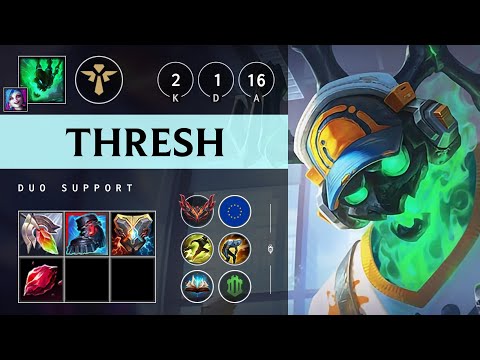 Thresh Support vs Seraphine - EUW Grandmaster Patch 25.19