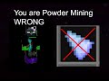 How to Powder Mine CORRECTLY (Way faster) | Hypixel Skyblock