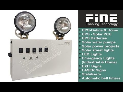 Fine Industrial Emergency Light 110w Halogen with sensor Twin Beam