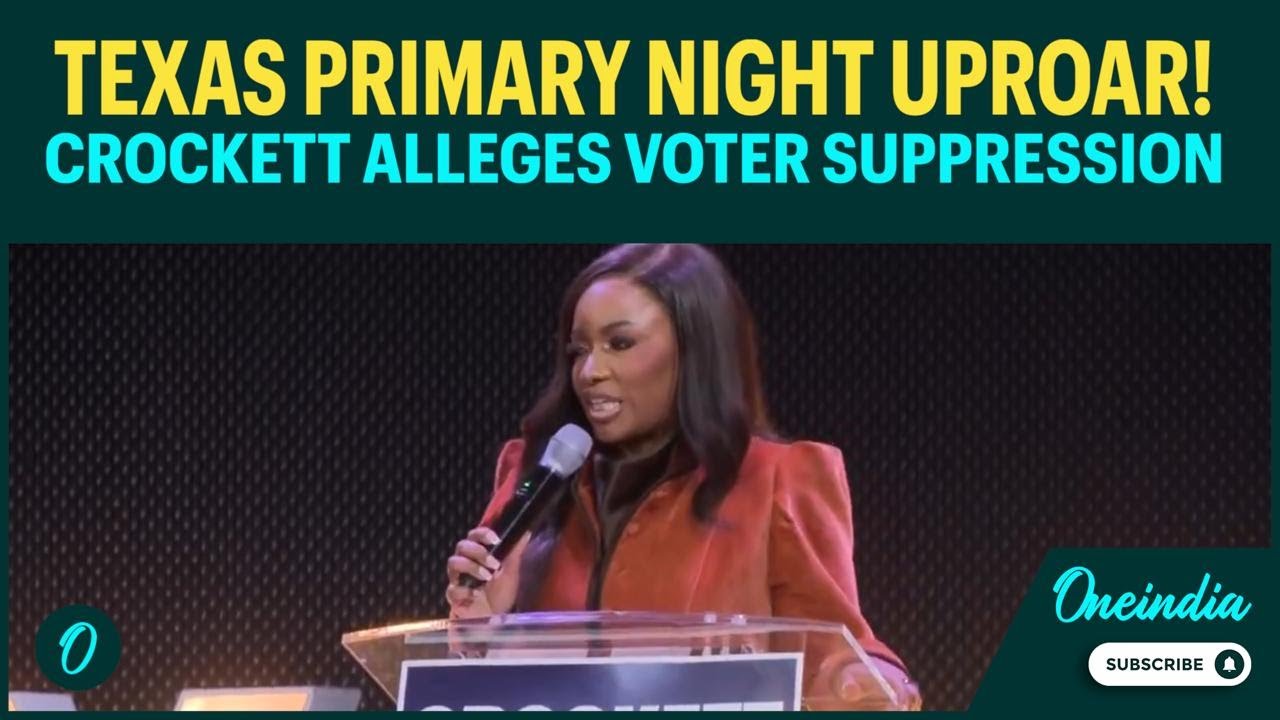 US Election 2026 Chaos? Crockett Threatens COURT BATTLE as Voting Controversy Rocks Texas Primary