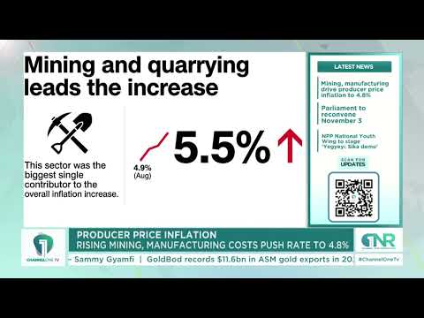 Ghana Producer Inflation Climbs to 4.8% as Mining and Manufacturing Prices Rise