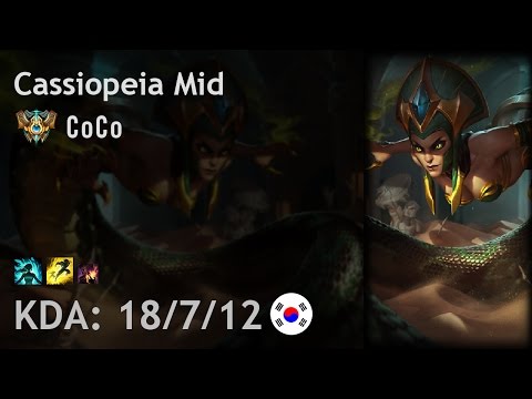Cassiopeia Mid vs Twisted Fate - CoCo - KR Challenger Patch 6.21