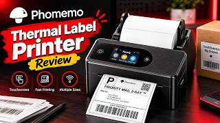 Phomemo Thermal Label Printer Review - New generation touchscreen shipping label printer