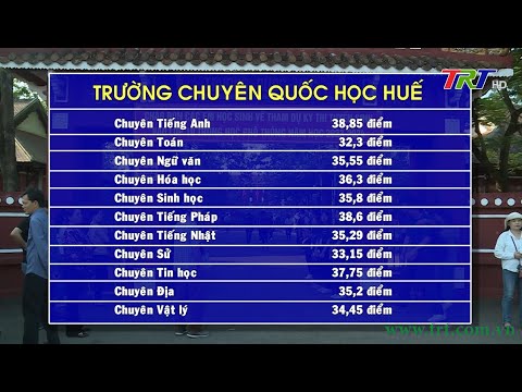 Công bố kết quả kì thi tuyển sinh lớp 10 THPT năm học 2023 -2024. | TRT - Đài Phát thanh và Truyền hình Thừa Thiên Huế