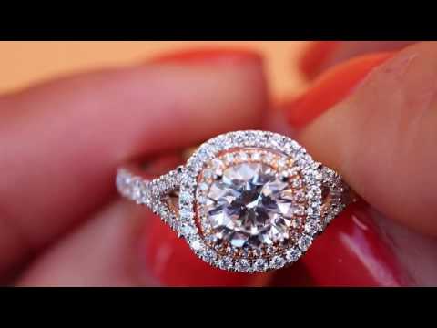 Sylvie Double Halo Engagement Ring