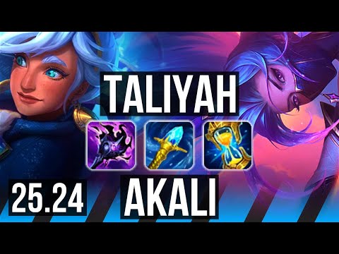 TALIYAH vs AKALI (MID) | KR Master | 25.24