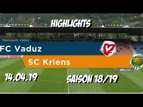 Highlights: Fc Vaduz vs SC Kriens (14.04.19)