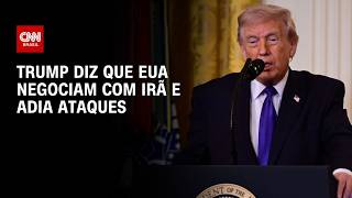 Vídeo: Guerra no Oriente Médio: Trump diz que EUA negociam com Irã e adia ataques | WW