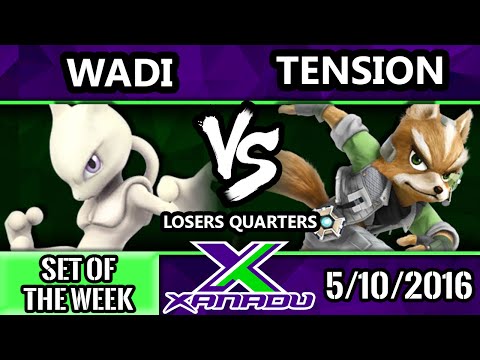 S@X 149 - Wadi (Mewtwo) Vs. Tension (Fox) SSB4 Losers Quarters - Smash Wii U - Smash 4