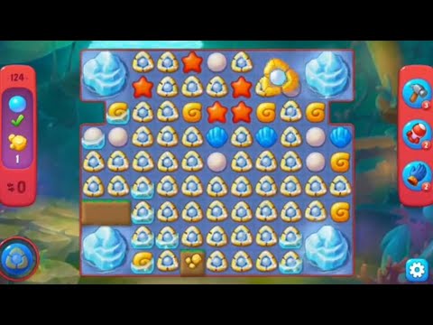 🏆Fishdom 124 Atlantis Level - A Little bit of Lightning 💥💥💥😱