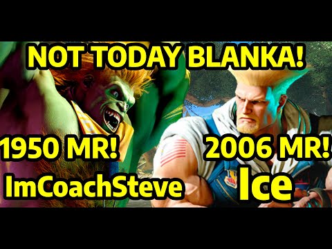 🔥 STREET FIGHTER 6 ➥ ImCoachSteve (BLANKA) VS. Ice (GUILE ガイル) 4K MASTER RANKS 🔥