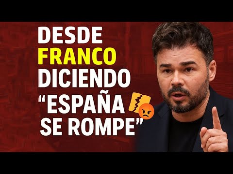 Rufián EXPLODES in Congress 💥🇪🇸 | Since Franco, saying that Spain is breaking apart