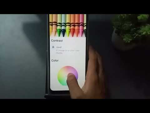 how to set screen colour contrast realme c11 2021