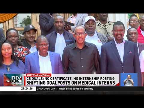 Intern nurses dispute recall as Duale insists graduation is key for posting