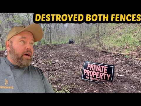 TRESPASSERS PLOWED DOWN My Fences With A DOZER On Our PRIVATE PROPERTY!