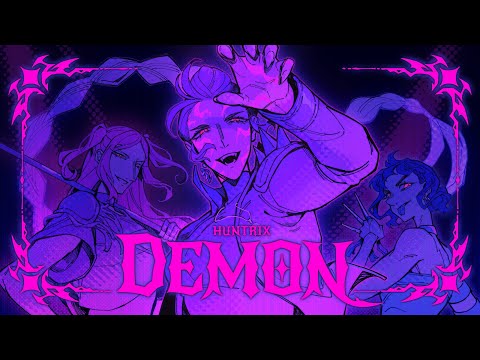HUNTRIX VILLAIN SONG - 'Demon' | KPop Demon Hunters Style Original Song | Animated Music Video ​