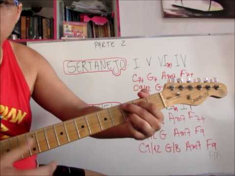 A progressão mais usada no SERTANEJO e no GOSPEL.