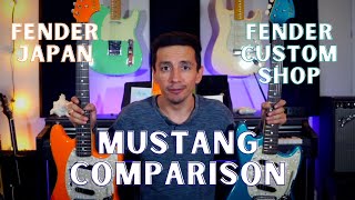 Video thumbnail for Fender Japan Mustang vs Fender Custom Shop Mustang... I didn't expect this. by Audiomo Music