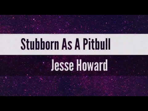 Jesse Howard   Stubborn As A Pitbull Lyric Video