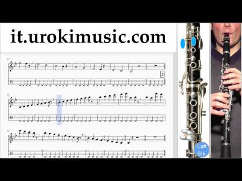 Corso di Clarinetto J-Ax & Fedez ft. Alessandra Amoroso - Piccole cose Tablature Tab Parte#1 um-i276