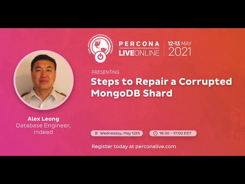 Percona Live ONLINE 2021 Open Source Database Conference May 12 13 2021