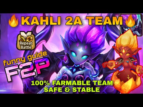 F2P KAHLI 2A 100% FARMABLE TEAM SUMMONERS WAR