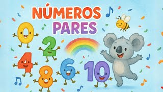 🏆 Números Pares para Crianças 🔢 Aprenda de 0 a 100 Brincando! 🎵