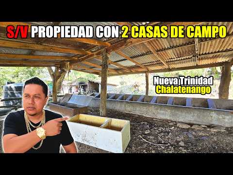 SE VENDE PROPIEDAD CON 2 CASAS DE MÁS DE 1 MNZN😱EN NUEVA TRINIDAD CHALATENANGO